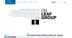 Desktop Screenshot of oakinv.com